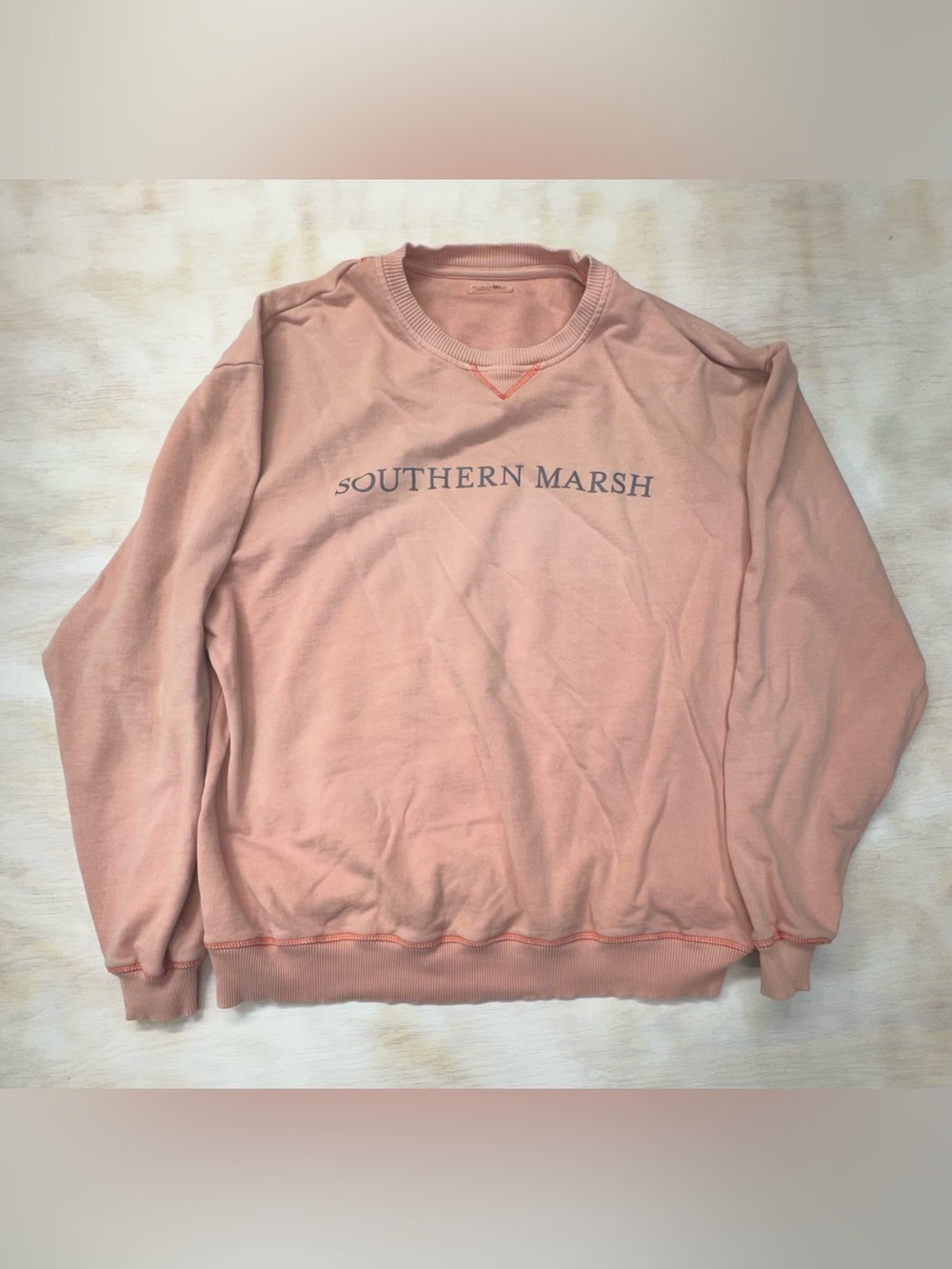 Southern Marsh Men’s 2XL Dusty Pink Crewneck Sweatshirt